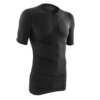 Kipsta Adult Short-Sleeved Thermal Base Layer Top Keepdry 500 - Black - L