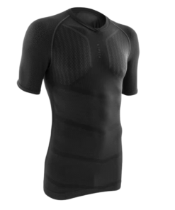 Kipsta Adult Short-Sleeved Thermal Base Layer Top Keepdry 500 - Black - L