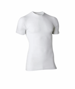Kipsta Adult Short-Sleeved Thermal Base Layer Top Keepdry 500 - White - L