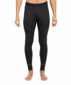 Kipsta Adult Thermal Tights Keepcomfort 100 - Black - L