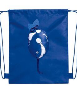 Kissa Foldable Drawstring Bag - Blue