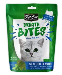 Kit Cat BreathBites Seafood Flavour Cat Treats 60g Single Pack