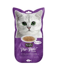 Kit Cat Purr Puree Plus+ Tuna & Collagen Care (Collagen Care) 4x15g