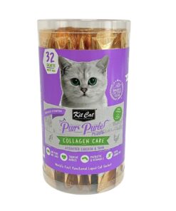 Kit Cat PurrPureePlus+ Collagen Care Chic/Tuna (32 Sachets)