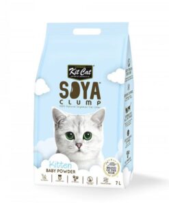 Kit Cat Soya Clumping Kitten Litter Baby Powder 7L