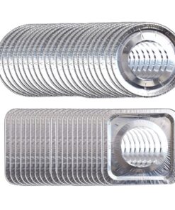 Kitchen Gas Stove Top Aluminium Protecter Round & Square Set of 40 (22 cm )