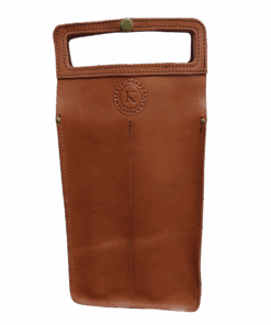 Knap Sak Double Leather Wine Bag - Havanah Walnut