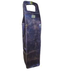 Knap Sak Single Leather Wine Bag - Diesel Brown