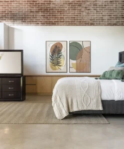 Knight Mk2 Q Headboard & Pedestals