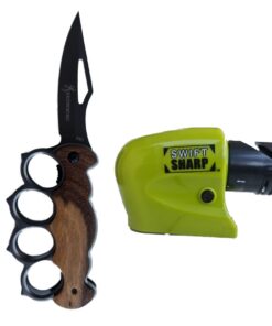 Knuckle Buster Tactical Knife with Sharpener