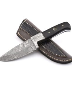 Koch - Handmade Damascus Steel Hunting Knife - Buffalo Horn YV-AB4