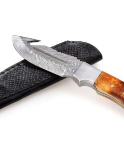 Koch Knives - Damascus Gut Hook hunting Knife - YV-98