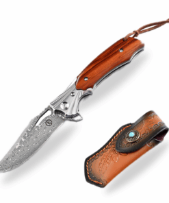 Koch Knives KKGT0171 Premium EDC DamascusFolding Knife