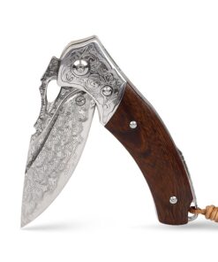 Koch Knives Premium Handmade Damascus Folder - QY2314