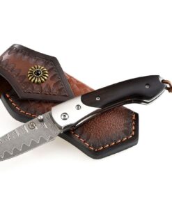 Koch Knives Premium Stainless Damascus Folder - KH2144