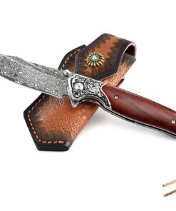 Koch Knives QY2315 Damascus Folding Knife