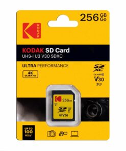 Kodak 256GB SD Card Ultra Performance with UHS-I U3 V30 for 4k Capture