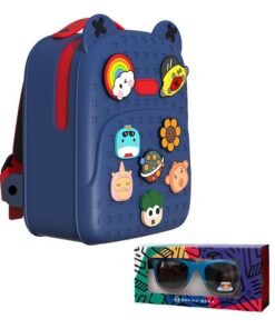 Koool Kids Cute Animal Backpack Bundle Sophie Moda Children Sunglasses - Blue