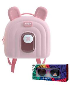 Koool Kids Large Animal Backpack Bundle and Sophie Moda Children Sunglasses - Pink