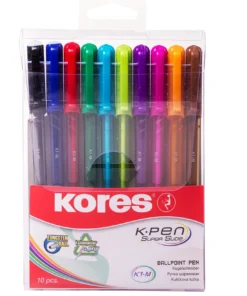 Kores K1 Medium Pens Set Of 10 Colours
