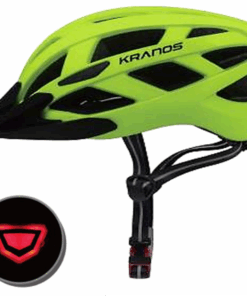 KRANOS Lightweight All-Around Cycling Helmet With Rear Safety Light - Green