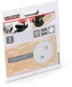 KREATOR KRT230559 5 PCS Eccent Disc 125 MM Paint G240