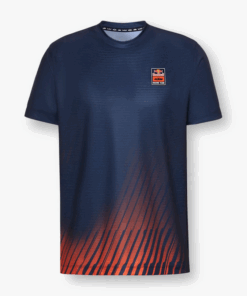 KTM MENS Polyester Motion s/s Top Navy / Orange - L