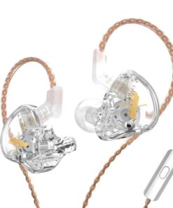 KZ EDX Crystal Earphones/Earbuds/Headphones with HD Mic & Aluminium Case