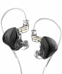 KZ ZEX Electrostatic + Dual Dynamic Driver Earphones Headphones + Mic&Case - Dark Knight