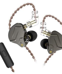 KZ ZSN Pro 1DD+1BA Hybrid Driver Earbuds with HD Mic - Grey