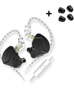 KZ ZSN PRO X Dual Driver IEM Earphones + Memory Foam Earbuds & Microphone