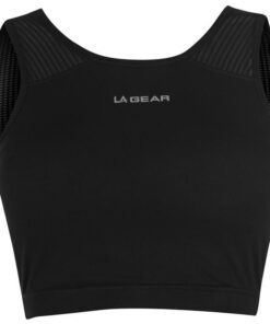 LA Gear Ladies Crop Bra - Black [Parallel Import] - XXS