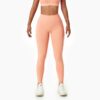 Ladies Active Wear Tights - Gym Yoga Leggings with Pockets - Peach - S