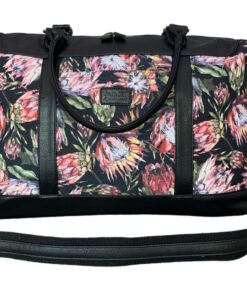 Ladies Canvas Protea Overnight Bag - Black