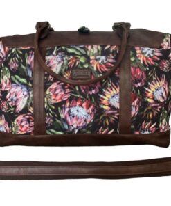 Ladies Canvas Protea Overnight Bag - Chocolate