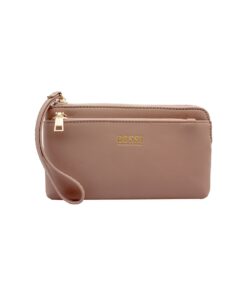 Ladies Double Zipper Pouch - Pink