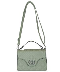 Ladies Light Powdered Green Side Handbag