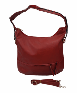 Ladies Shoulder Fashion Handbags Women Hobo Bags with Strap - Wine