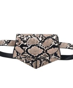 Ladies Stylish Waist Bag - WB-002 - SNAKE BROWN