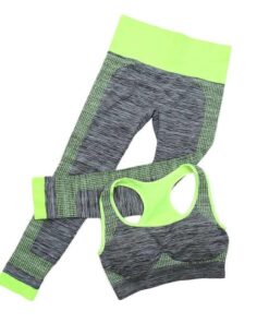 ladies Yoga and Gym Clothing Green - 2XL