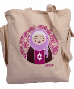 Lantern Tote Bag - white