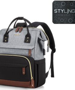 Laptop Backpack - 15.6 inch - Groover - Black & Grey