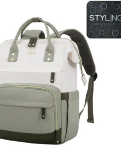 Laptop Backpack - 15.6 inch - Groover - Sage & Cream