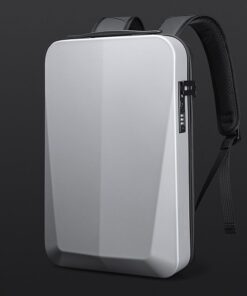 Laptop Backpack Anti Theft - Hard Shell bag - Silver