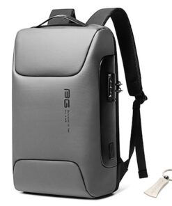 Laptop Backpack - Anti-theft - Plus Keyring - 15.6 inch - Grey