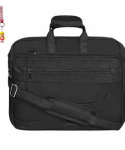 Laptop Messenger Shoulder Bag - Black