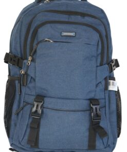 Large Business - School Backpack with Laptop Compartment - Navy Blue