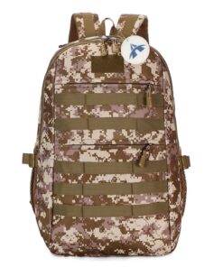 Large Capacity 35L Oxford Tactical Backpack for Camping & Hiking - Desert Camo
