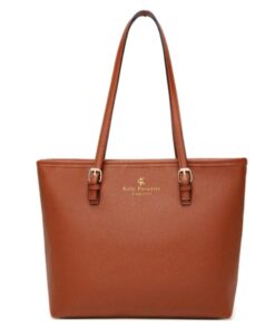 Large Capacity Adjustable Straps Tote Bag - Brown