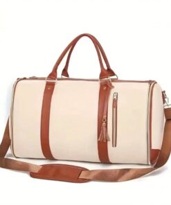 Large Capacity Duffel Bag With Expandable Suit Compartment